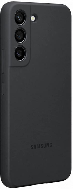 Samsung Silicone Cover Galaxy S22 Nero Cellulare Custodia Black Morbida Noir 5G