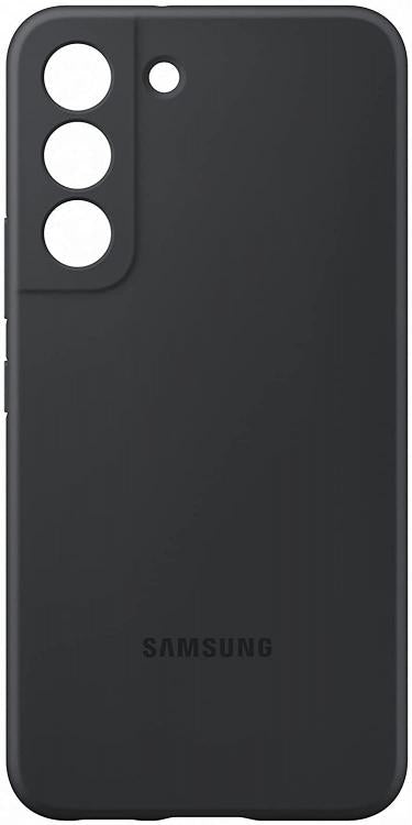 Samsung Silicone Cover Galaxy S22 Nero Cellulare Custodia Black Morbida Noir 5G