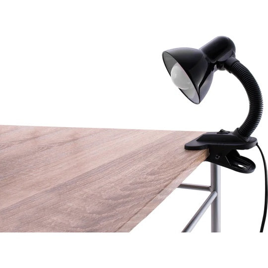 Lampada Da Tavolo Scrivania Snodabile Orientabile Morsetto E27 Ufficio Estetista