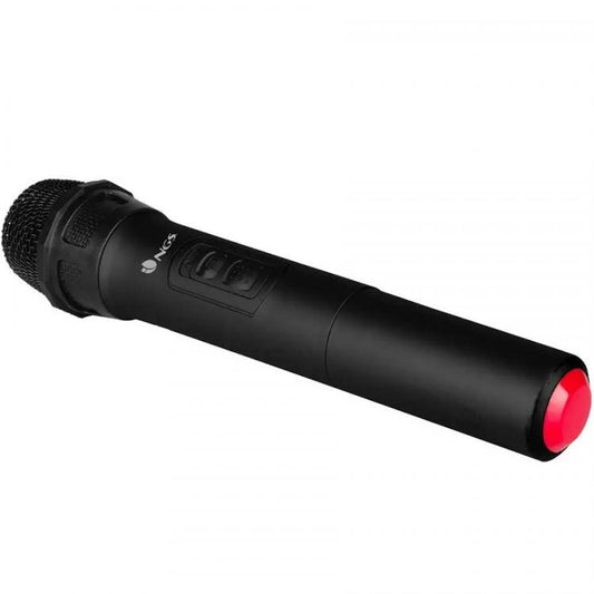 Ngs Microfono Wireless Sing Senza Fili Karaoke Feste Conferenze Raggio 20M Nero