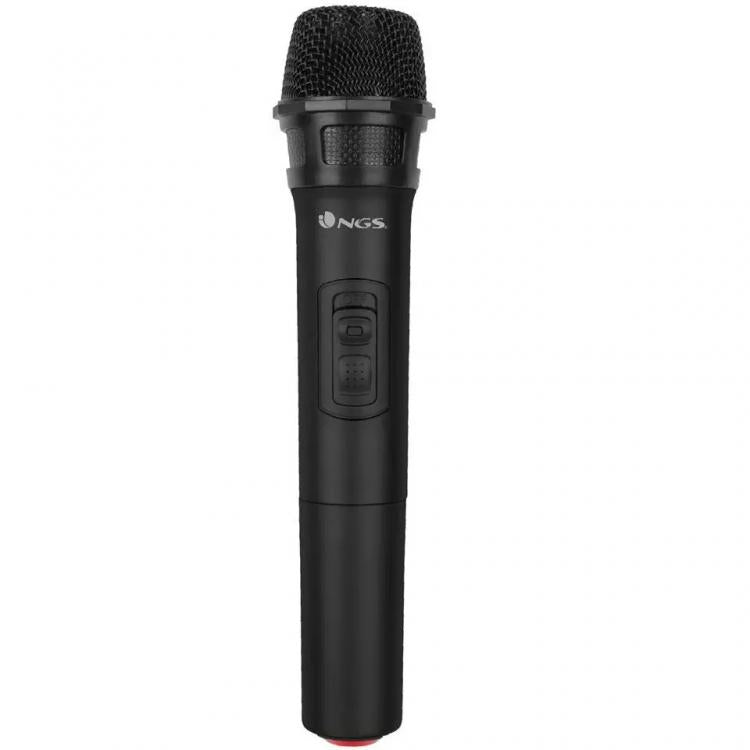 Ngs Microfono Wireless Sing Senza Fili Karaoke Feste Conferenze Raggio 20M Nero