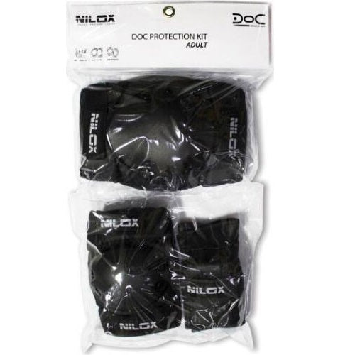 Nilox Kit Protezione Nero Bici/Scooter/Hoverboard Per Adulto Unisex Set 6 Parti