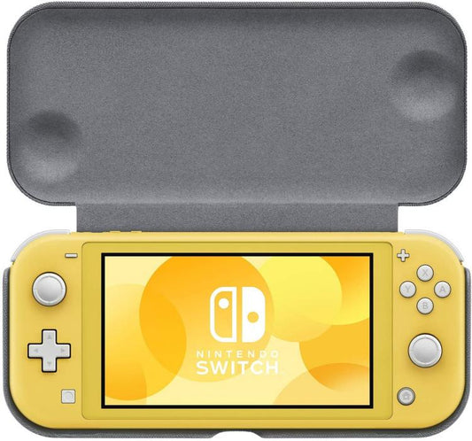 Nintendo Switch Lite Kit Custodia Flip Grigio + Pellicola Protettiva Schermo Led