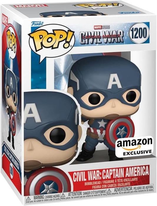 Funko ! Pop Marvel Studios Civil War - (1007) - Captain America Vinyl Figure 9Cm