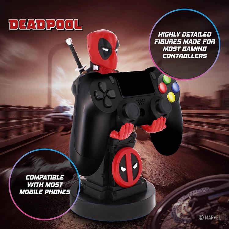 Cable Guys - Marvel Deadpool Statuetta Stand Base Ricarica Smartphone Controller