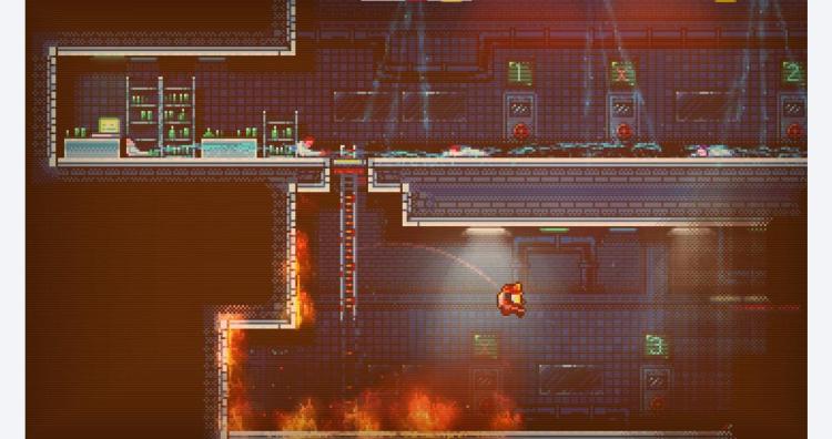 Nuclear Blaze Nintendo Switch Retro Game Pompieri (Include Portachiavi)