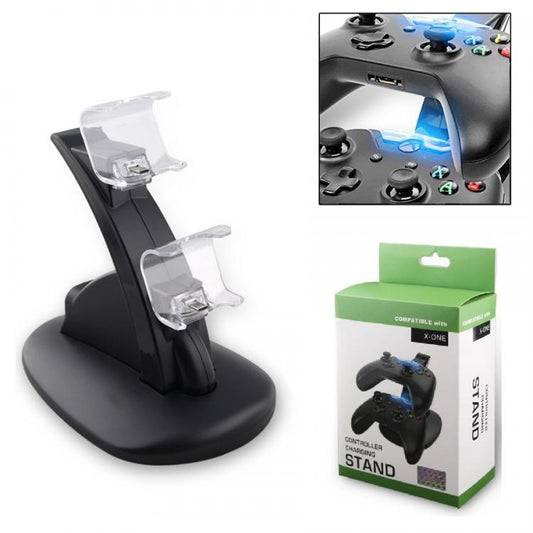 CARICATORE CONTROLLER STAND PER XBOX ONE DOCKING DOPPIA STAZIONE RICARICA JOYPAD
