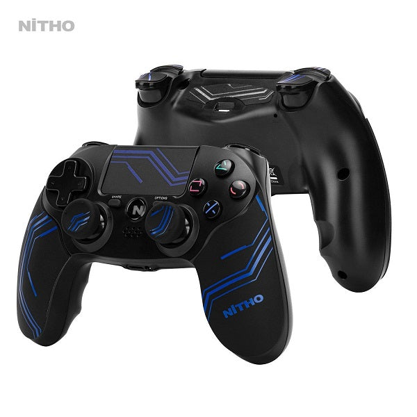 Nitho Controller Ps4 Ps3 Pc Windows Gamepad Pad Wireless Adonis Black Blue Usb