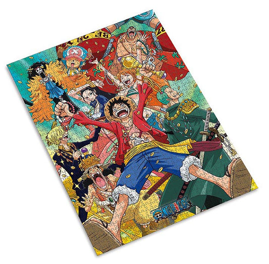 Puzzle 1000Pz One Piece Straw Hat Crew Puzzle Anime Cartone Animato One Piece