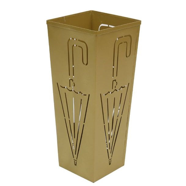 Portaombrelli In Ferro Porta Ombrelli Design Stand Vaschetta Salvagoccia Oro