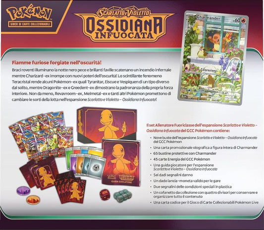 Pokemon Ossidiana Infuocata Set Allenatore Fuoriclasse Carte Collezionabili Ita