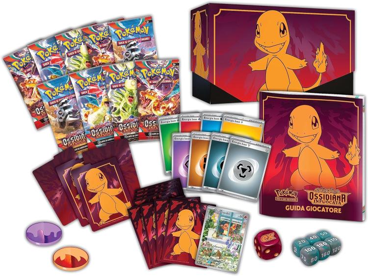 Pokemon Ossidiana Infuocata Set Allenatore Fuoriclasse Carte Collezionabili Ita