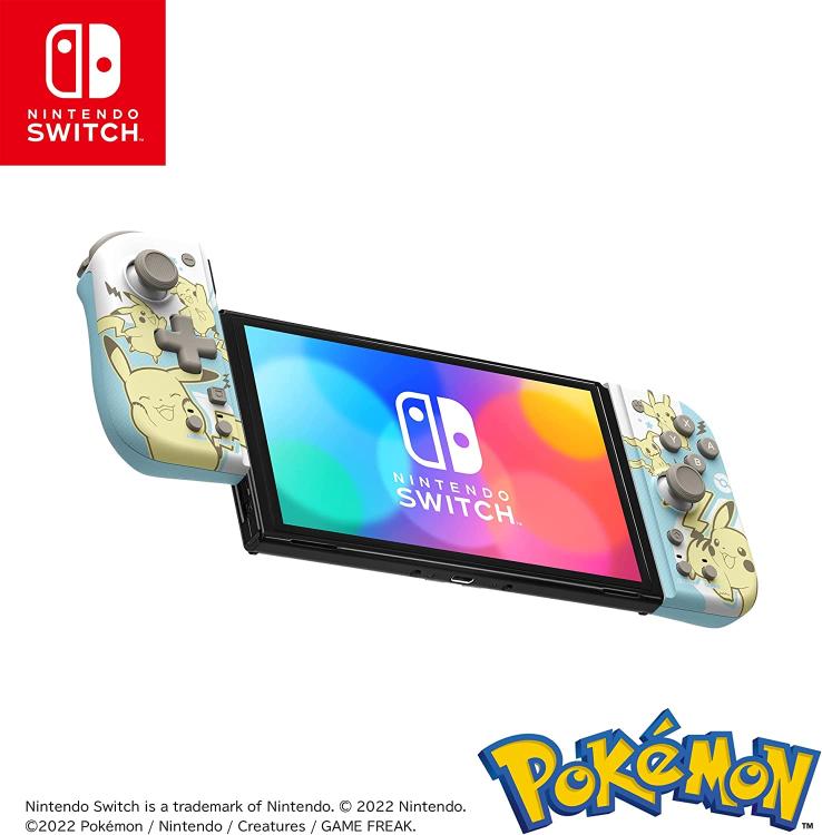 Hori Split Pad Compact Pokemon Pikachu Controller Per Nintendo Switch/Oled