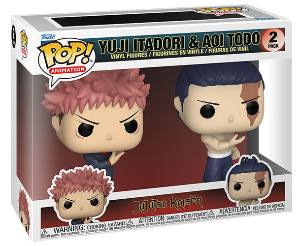Funko Pop ! Animation Jujutsu Kaisen S2 - 2 Pack Yuji Itadori & Aoi Todo Vinyl