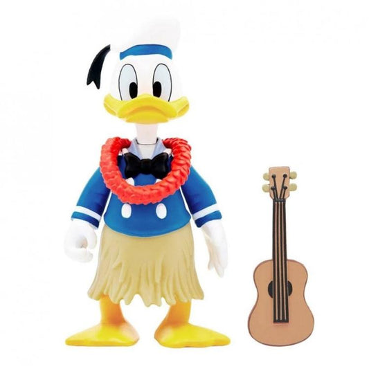 Super7 Disney Mickey & Friends "Donald" Duck Paperino Hawaii Reaction Figure 9Cm