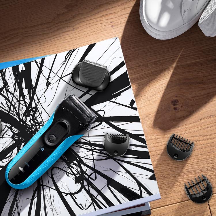 BRAUN RASOIO BARBA ELETTRICO SERIE3 SHAVE&STYLE 3010BT RICARICABILE IMPERMEABILE