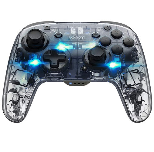 Pdp Controller Wireless Nintendo Switch Afterglow Deluxe Prismatic Pad Led Nuovo
