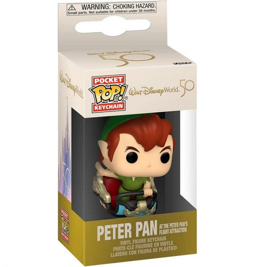 Funko Pop ! Pocket Keychain Disney World 50Th - Peter Pan Vinyl Portachiavi 4Cm