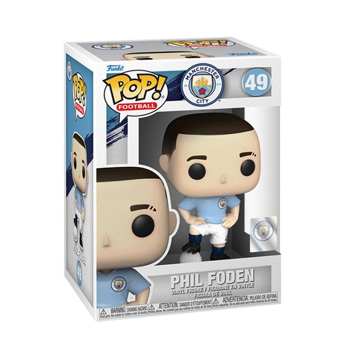 Funko Pop ! Football Manchester City - (49) Phil Foden Figure Vinyl England 9Cm