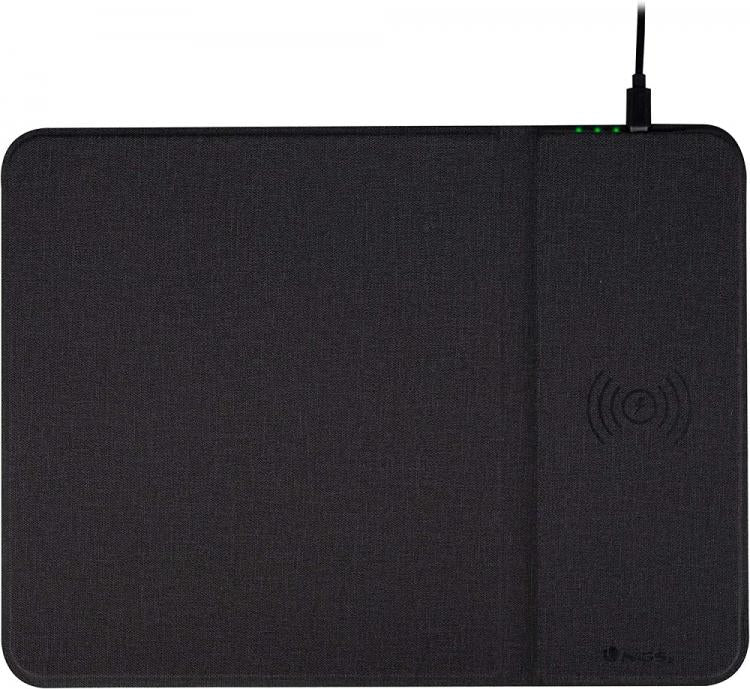 Ngs Mousepad Tappetino Mouse Con Caricatore Wireless Integrato Per Smartphone Qi