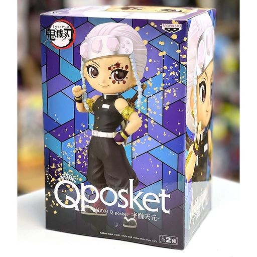 BANPRESTO Q POSKET DEMON SLAYER - TENGEN UZUI VERSIONE A FIGURE GIRL HAIR PINK