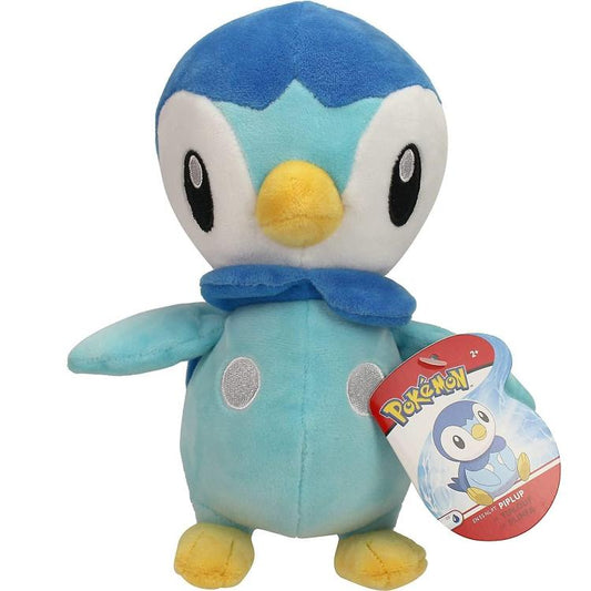 Pokémon - Peluche (Piplup) Da 20Cm Pupazzo Plush Con Dettagli Giocattoli Bambini