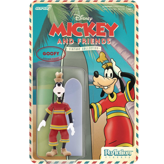 Super7 Disney Mickey & Friends "Goofy" Pippo Hawaii Action Reaction Figure 9Cm