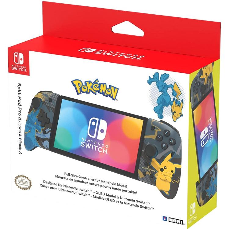 Hori Split Pad Pro Pokemon Lucario E Pikachu Controller Per Nintendo Switch Oled