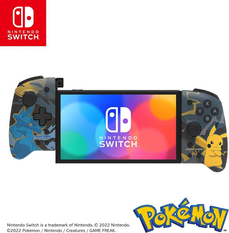Hori Split Pad Pro Pokemon Lucario E Pikachu Controller Per Nintendo Switch Oled