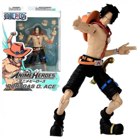 BANDAI | ONE PIECE ANIME HEROES 17cm (PORTGAS D. ACE) - ACTION FIGURE PORTUGUESE