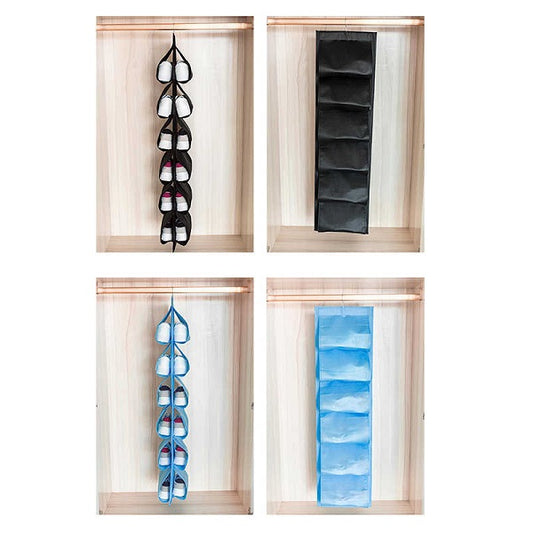 Porta Scarpe Da Appendere 12 Spazi Camera Da Letto Ruotabile 360° Antipolvere