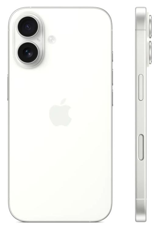 APPLE IPHONE 16 128GB OLED 6.1" WHITE BIANCO EU MYE93SX/A - 12MP DUAL ESIM 5G