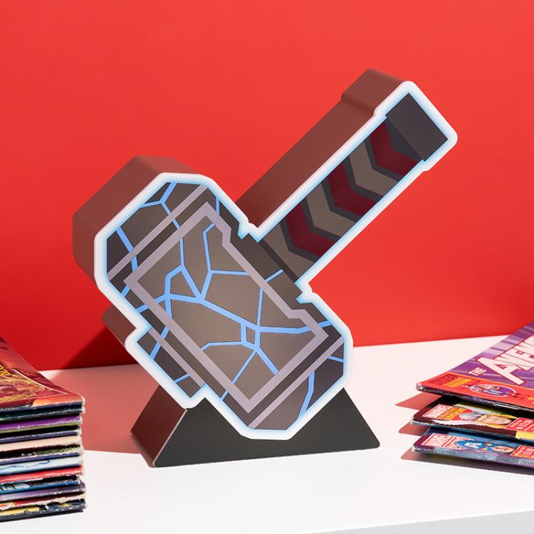 Paladone Box Light Marvel Thors Hammer 2D Martello Di Thor Lampada Led 16Cm