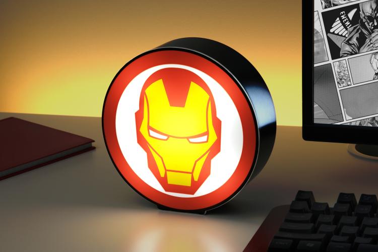 Paladone Box Light Marvel Iron Man Lampada Led Avengers Tony Stark 16Cm Nuova