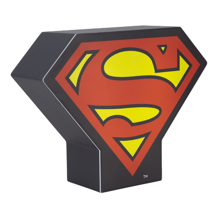 Paladone Box Light Marvel Superman 2D Lampada Led Super Man Ufficiale 16Cm