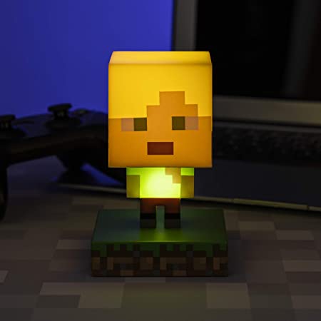 Paladone Minecraft Alex Light Icons Bdp Lampada Da Notte 3D Gioco Led Pp6591Mcf