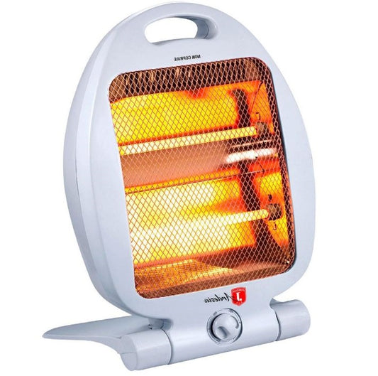 Stufa Elettrica Elementi Al Quarzo 800W Radiatore Stufetta Alogena Casa Ufficio