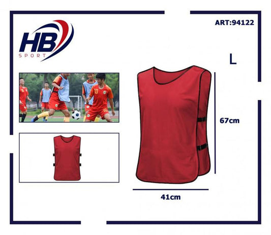 CASACCA SPORTIVA CALCIO PETTORINA CALCETTO FRATINO ALLENAMENTO SPORT ROSSA TG.L