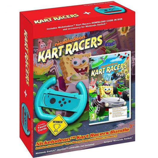 Nickelodeon Kart Racers (Spongebob Tmnt) Nintendo Switch Gioco Ita + Volante