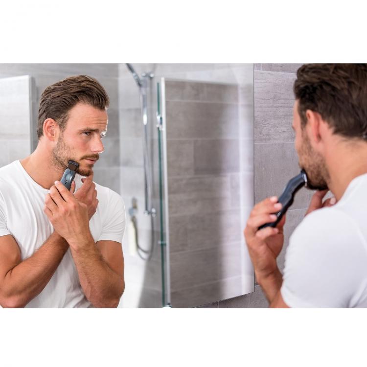 Wahl Regolabarba Nero Cordless + Kit Accessori Groomsman Rasoio Ricaricabile