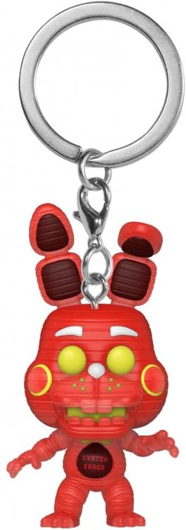 Funko Pop Portachiavi Five Nights At Freddy'S Sistem Error Bonnie Red Keychain