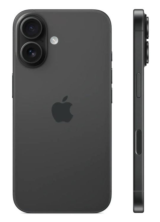 APPLE IPHONE 16 128GB OLED 6.1" BLACK NERO EU MYEK3QL/A - 12MP DUAL ESIM 5G