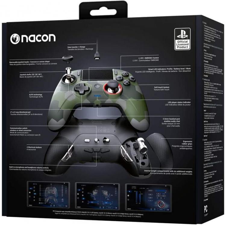 Nacon Revolution Unlimited Pro Wired Controller Wireless Black Joy Stick Ps4