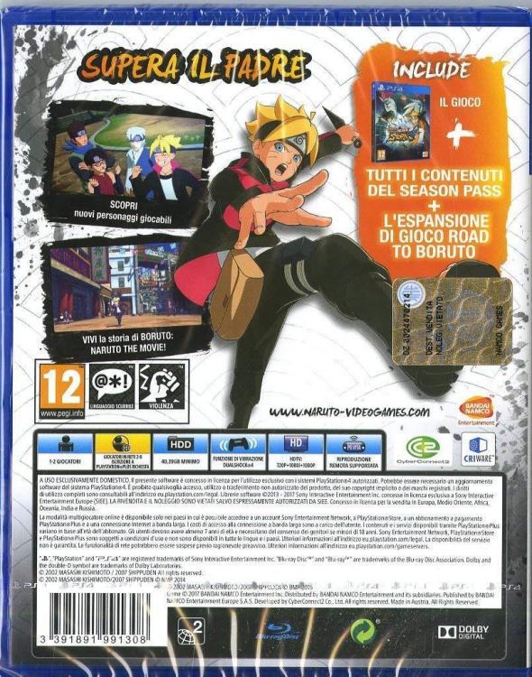 Naruto Ultimate Ninja Storm 4 Road To Boruto Ps4 Gioco Eu Italiano Playstation 4