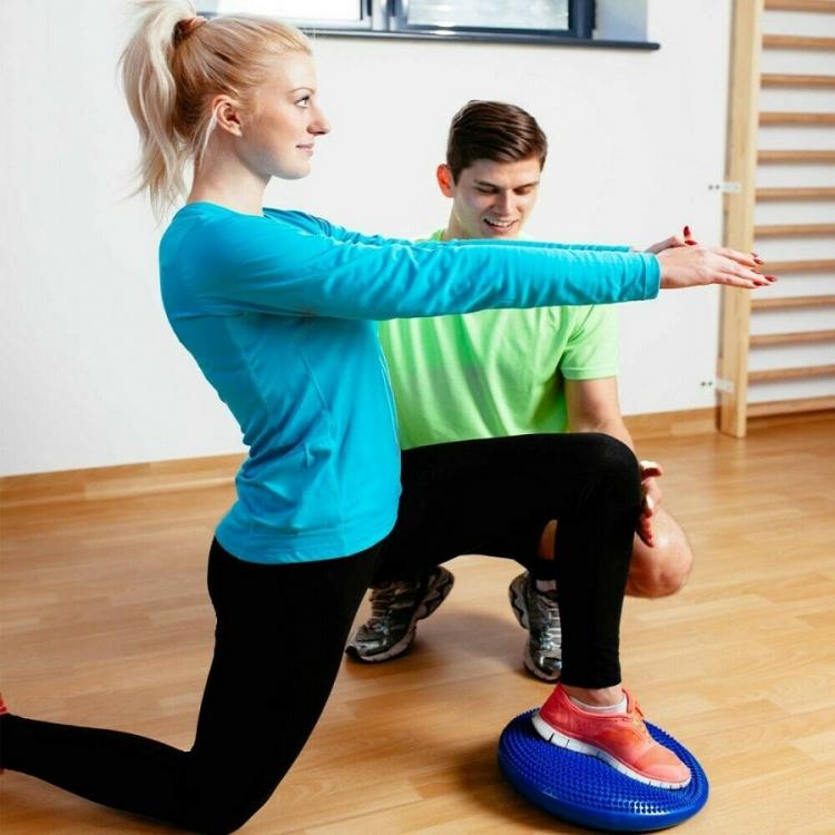 CUSCINO EQUILIBRIO GONFIABILE BALANCE PROPRIOCETTIVO DISCO YOGA PILATES | FUCSIA