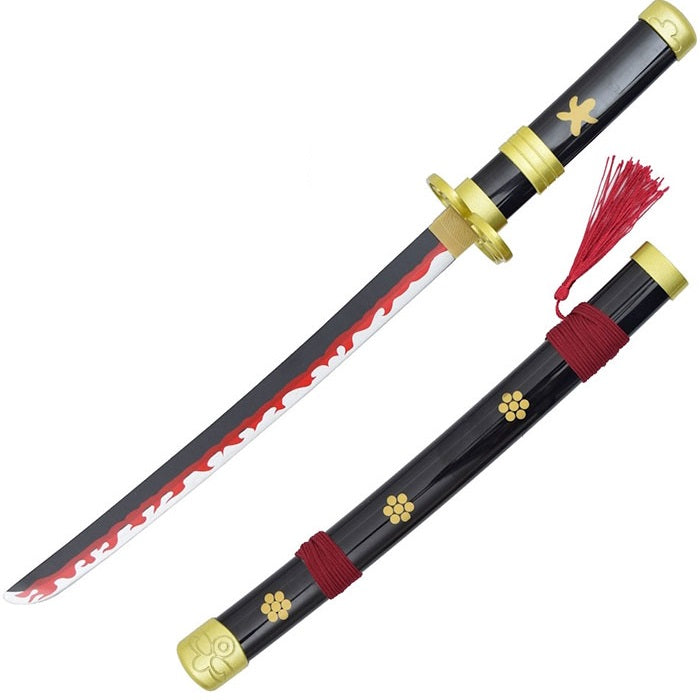 One Piece Katana Mini Bamboo Enma Roronoa Zoro Spada Da Collezione 42Cm Rossa
