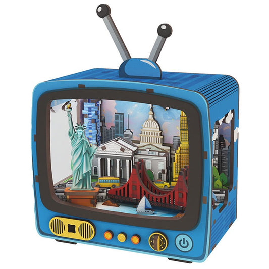 Mathv Puzzle 3D Vintage TV New York Is Not A City (MNH0005)