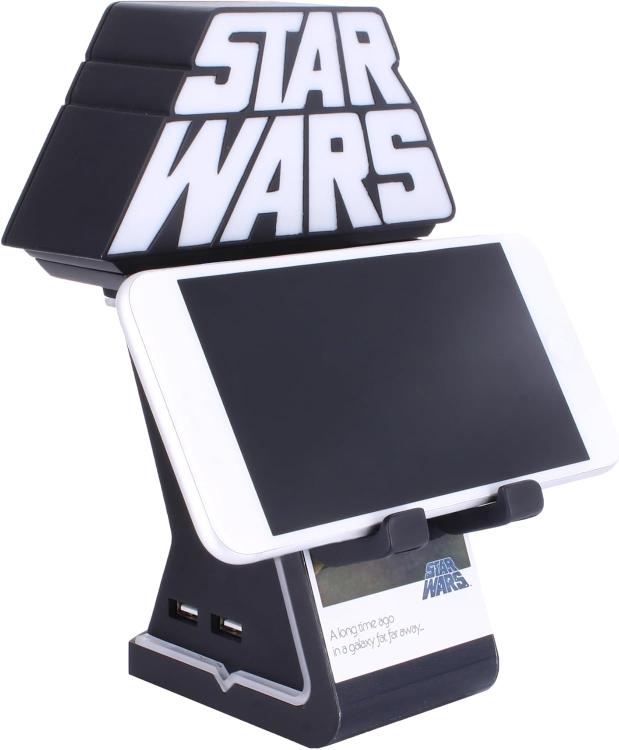 Cable Guys Star Wars Logo Lampada Statuetta Base Ricarica Smartphone Controller