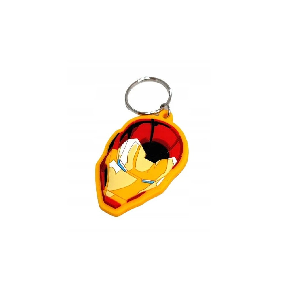 Pyramid Portachiavi Marvel (Iron Man Head) - Keychain In Gomma