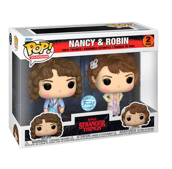 Funko Pop ! Stranger Things S4 - 2 Pack Nancy & Robin (Special Edition) 9Cm